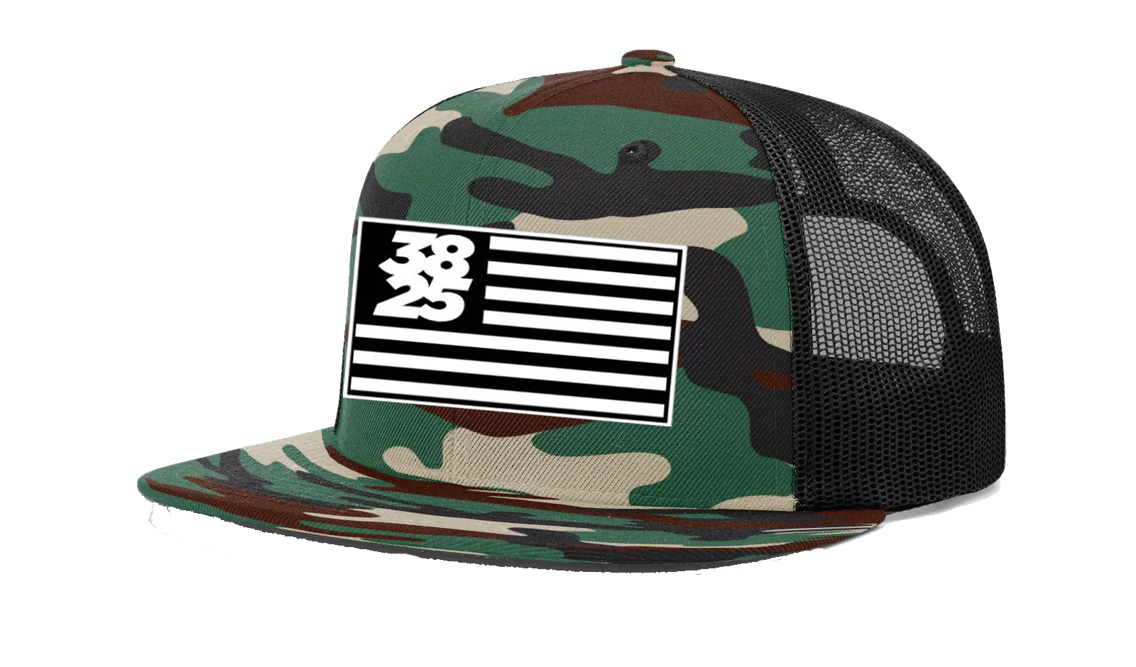 3825 Tiger Camo Flag Hat