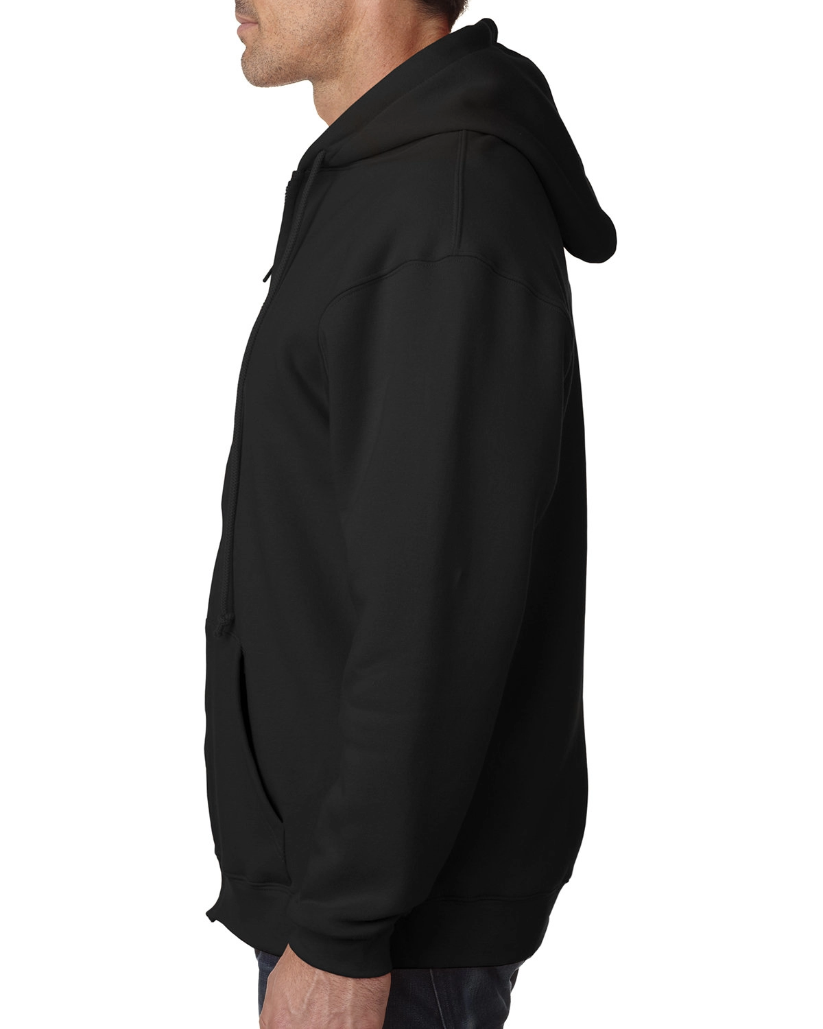 900 Bayside Adult Hooded Full-Zip Blended Fleece SKU: 900