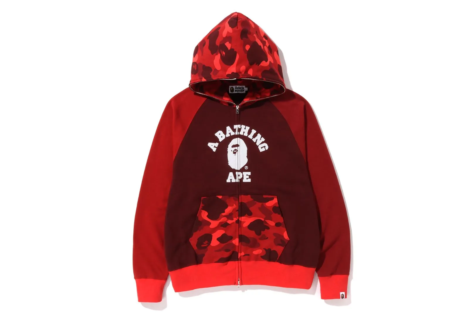 A Bathing Ape COLOR CAMO RELAXED FIT FULL ZIP HOODIE