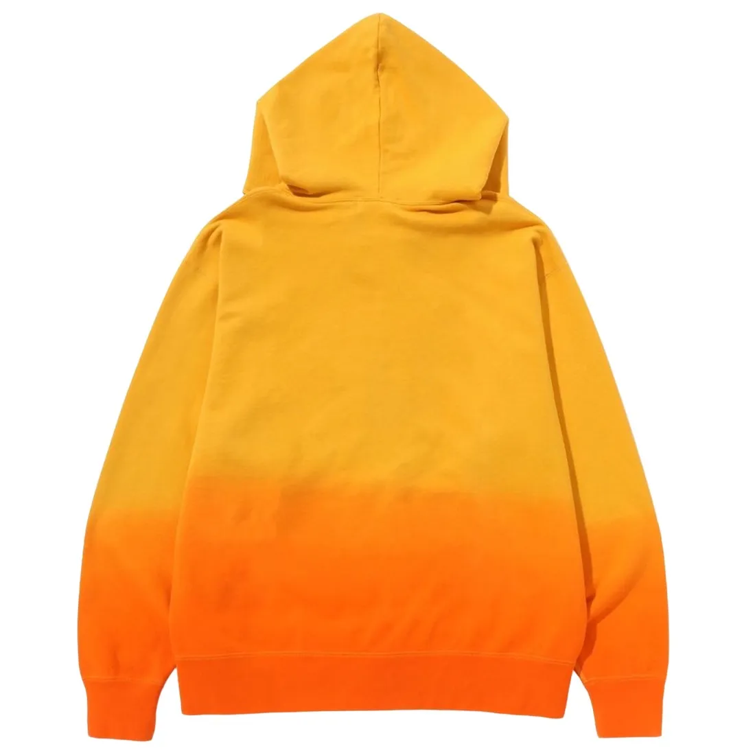 A Bathing Ape Men College Gradation Relaxed Fit Full Zip Hoodie (orange)