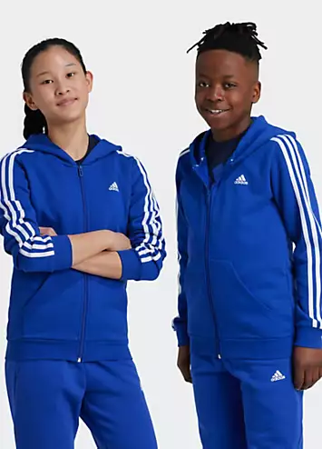 adidas Performance Kids 3-Stripes Zip Through Hoodie