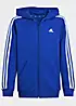 adidas Performance Kids 3-Stripes Zip Through Hoodie