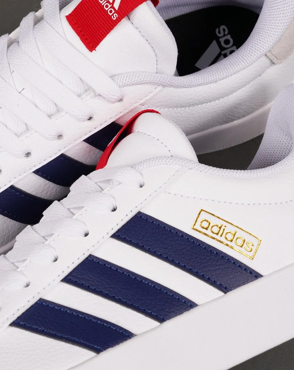 Adidas VL Court Trainers White Navy