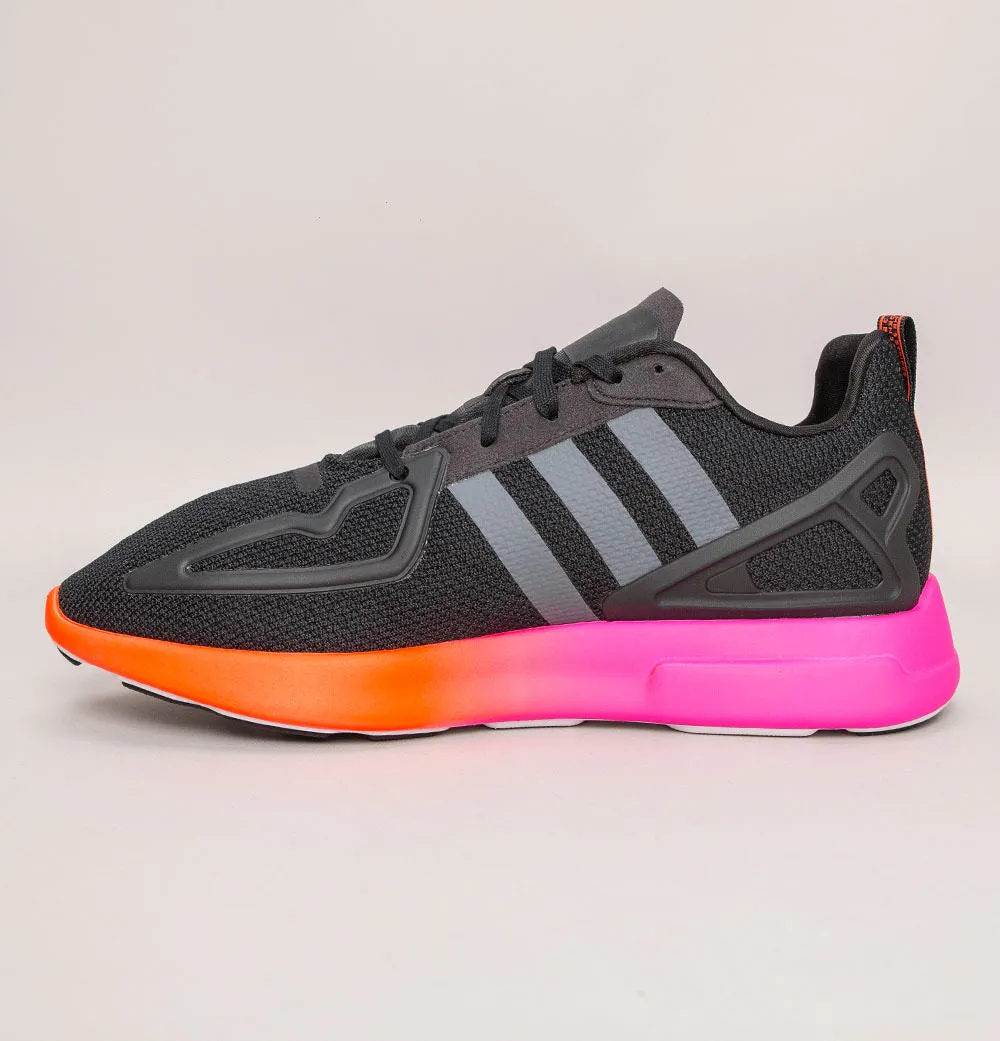 Adidas ZX 2K Flux Trainers Core Black/Shock Pink