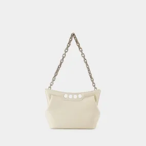 Alexander McQueen  The Small Peak Hobo Bag - Alexander McQueen - Leather - Soft Ivory