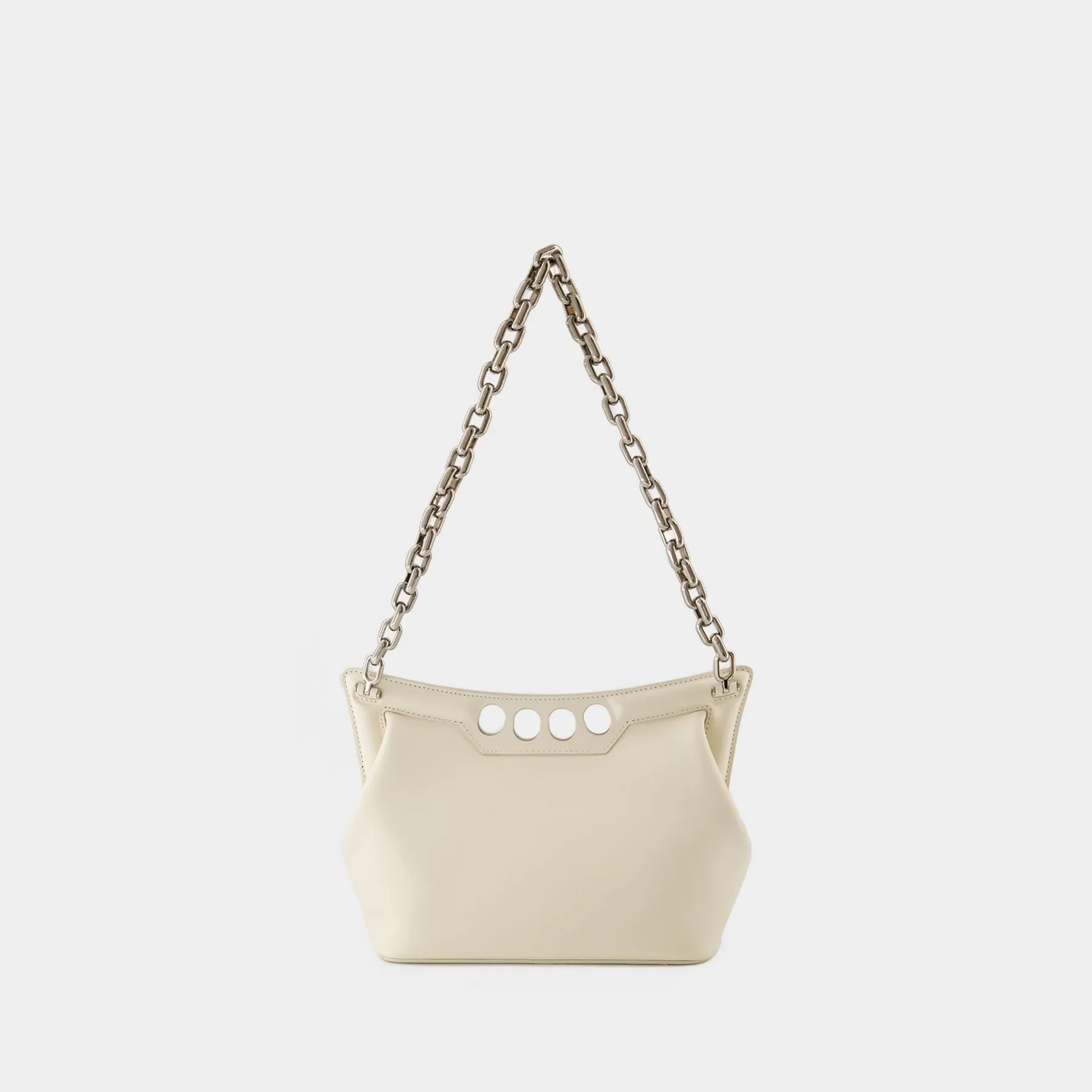 Alexander McQueen  The Small Peak Hobo Bag - Alexander McQueen - Leather - Soft Ivory