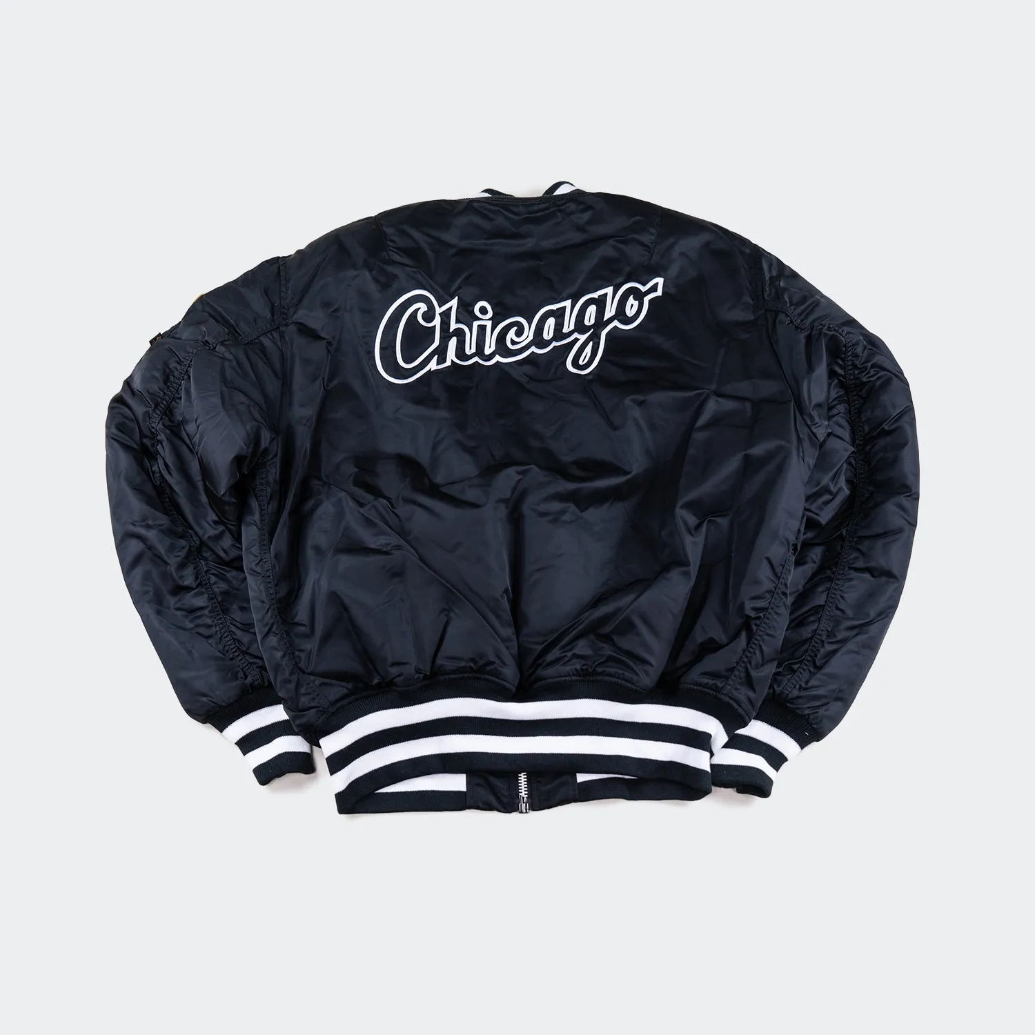 Alpha Industries x New Era Chicago White Sox MA-1 Bomber Jacket Black