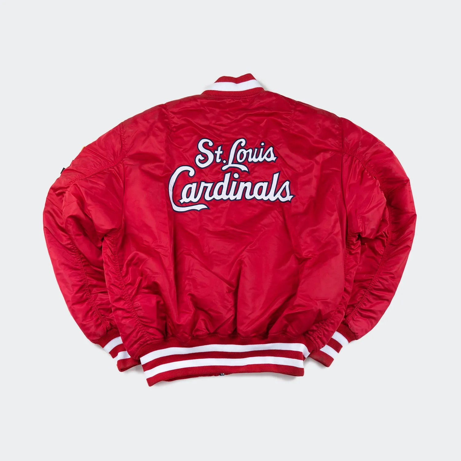 Alpha Industries x New Era St. Louis Cardinals MA-1 Bomber Jacket Red