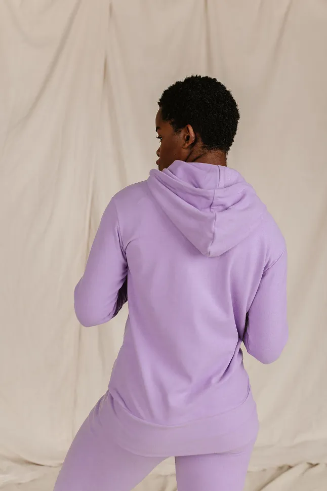 Ampersand Avenue - Halfzip Hoodie Performance Fleece - Wisteria