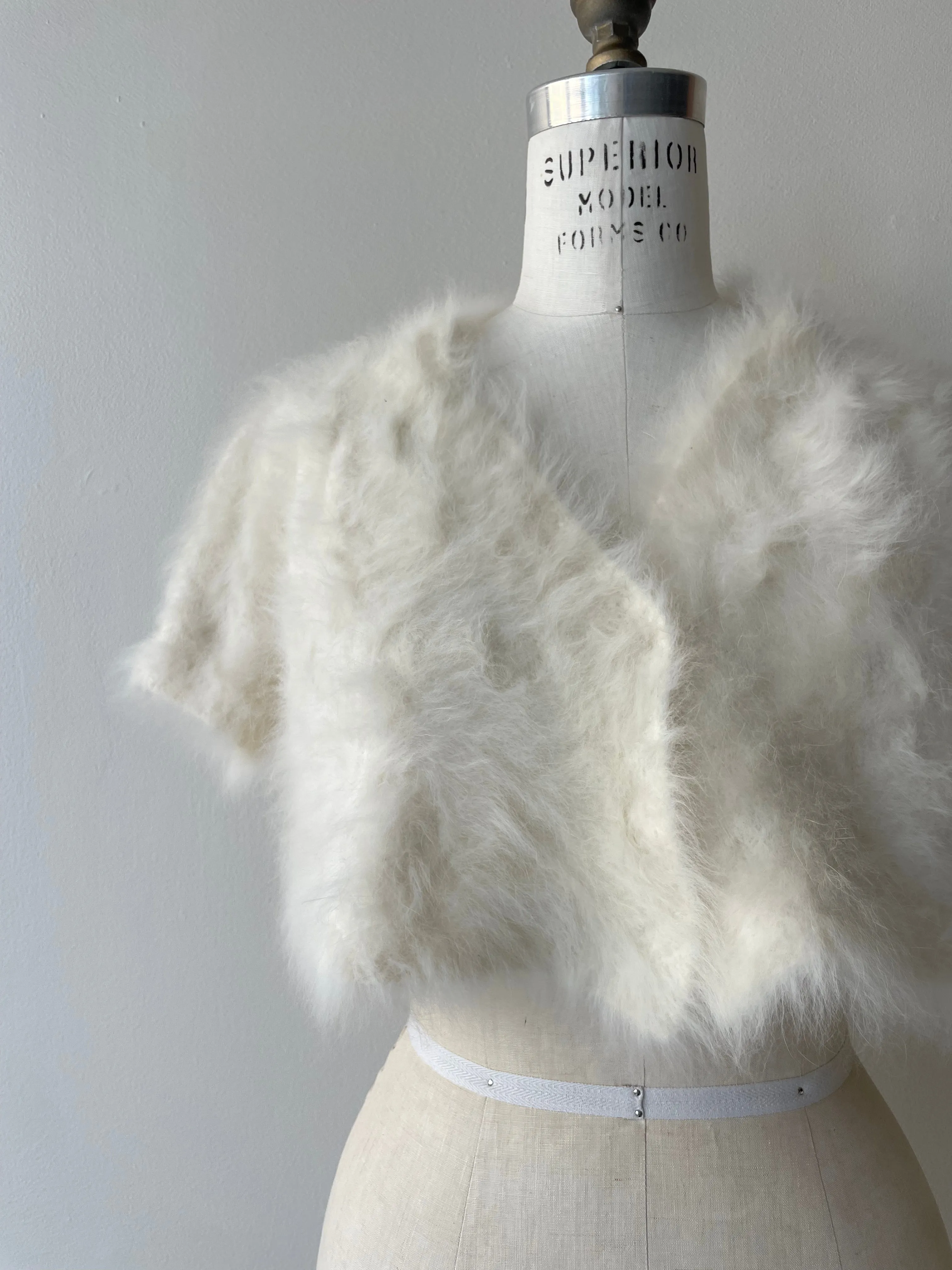 Angora Cropped Jacket | 1930s