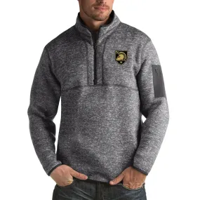 Antigua Army Black Knights Charcoal Fortune Big & Tall Quarter-Zip Pullover Jacket