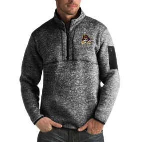 Antigua ECU Pirates Black Fortune Big & Tall Quarter-Zip Pullover Jacket