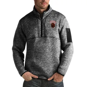 Antigua Montana Grizzlies Black Fortune Big & Tall Quarter-Zip Pullover Jacket