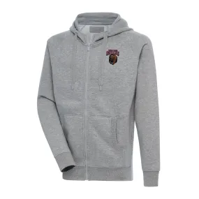 Antigua Montana Grizzlies Heather Gray Big & Tall Victory Full-Zip Hoodie Jacket