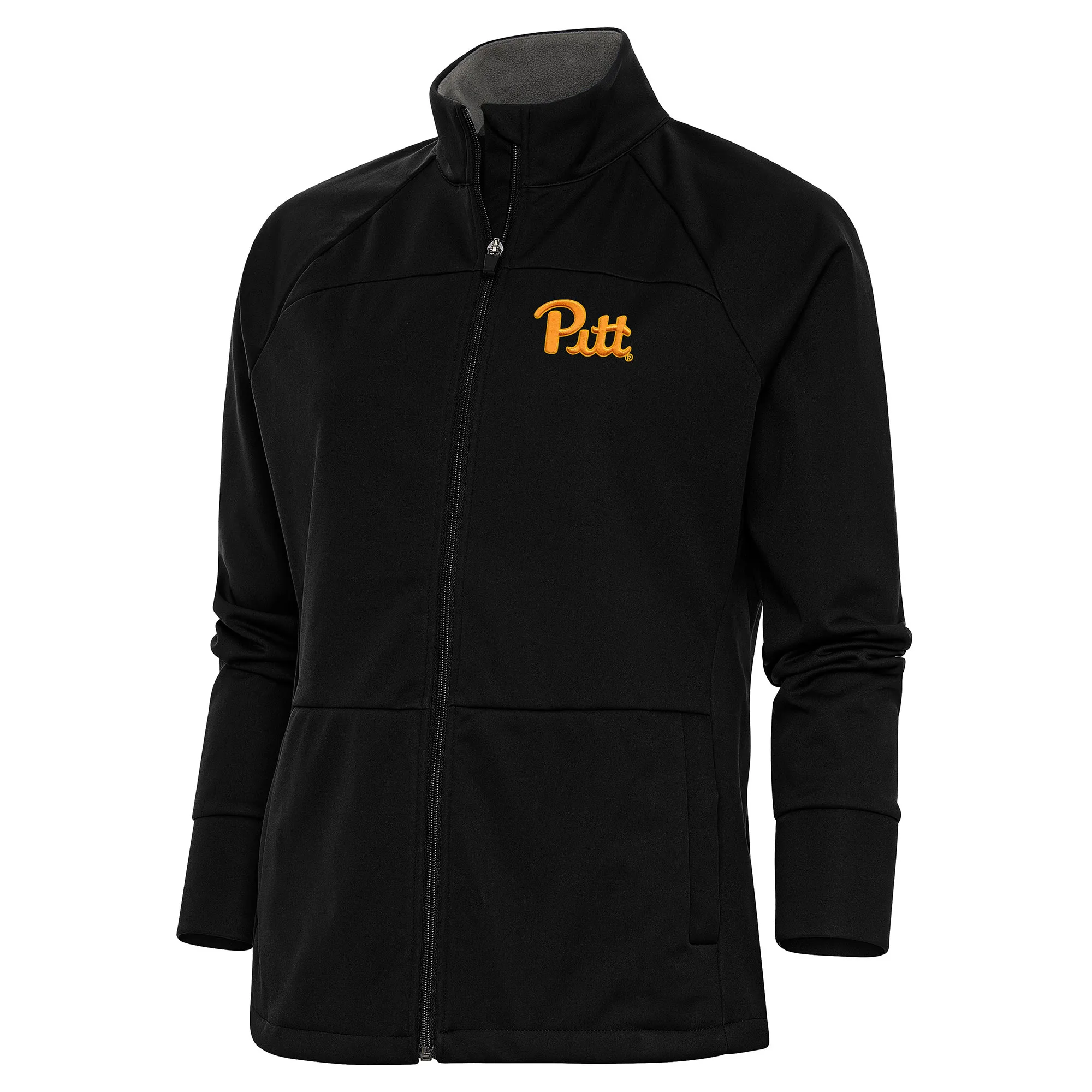 Antigua Pitt Panthers Women's Black Links Full-Zip Golf Jacket