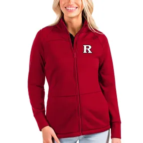 Antigua Rutgers Scarlet Knights Women's Scarlet Links Full-Zip Golf Jacket