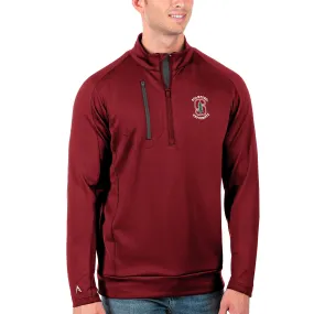 Antigua Stanford Cardinal Cardinal/Charcoal Generation Half-Zip Pullover Jacket