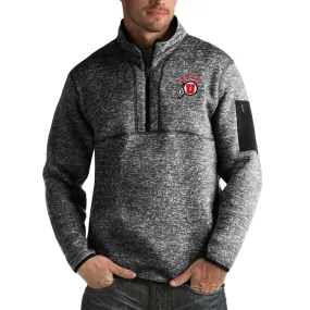 Antigua Utah Utes Black Fortune Big & Tall Quarter-Zip Pullover Jacket