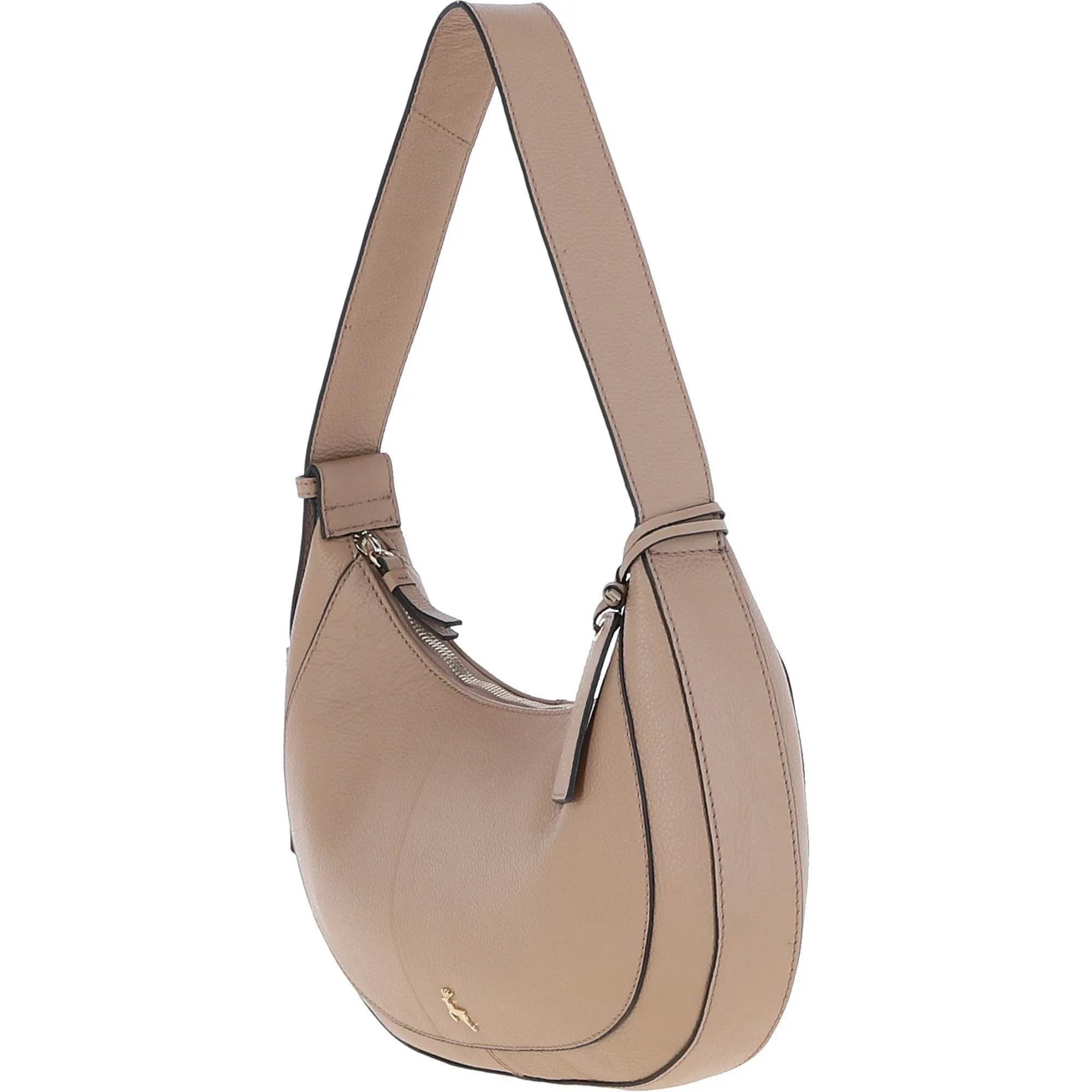 Ashwood Women's Curved Leather Shoulder Bag Parafin: 64192