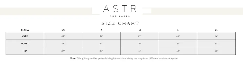 ASTR - Melani Dress