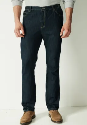 Athletic Fit Side Elastic 5-Pocket Jeans