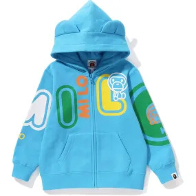 BABY MILO FONT ZIP HOODIE KIDS