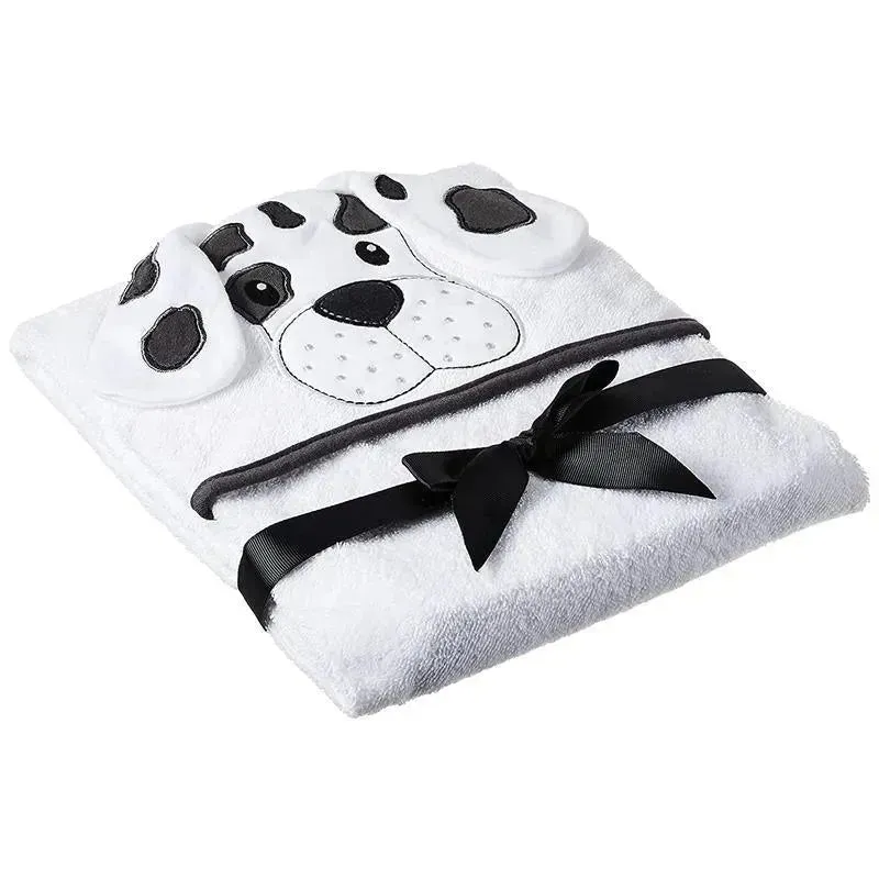 Baby Vision - Hudson Baby Cotton Animal Face Hooded Towel, Dalmatian