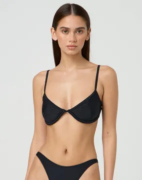 Balconette Bikini Top in Black | Glassons