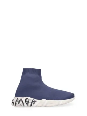 Balenciaga   Speed LT Graffiti recycled knit sneakers 