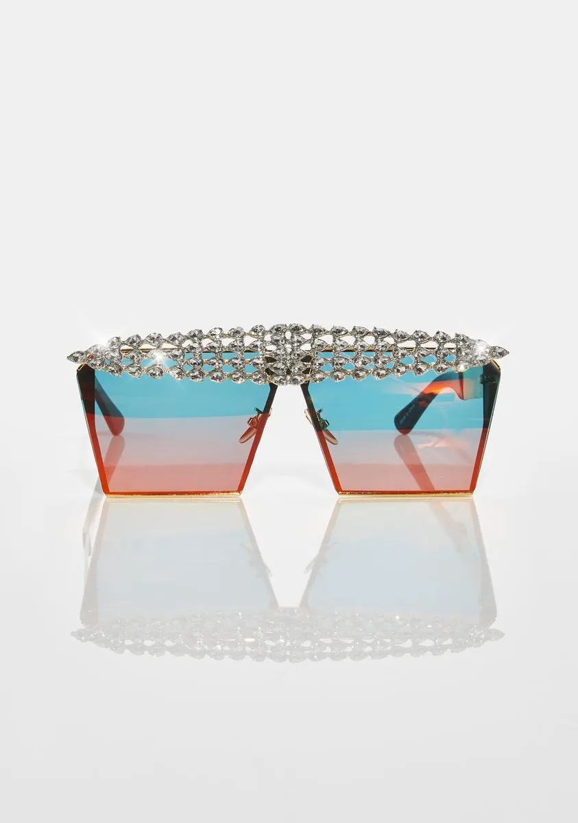 Be You Rhinestone Sunglasses-