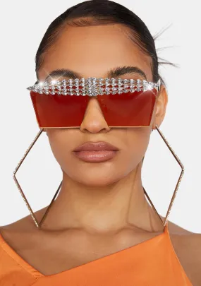 Be You Rhinestone Sunglasses-