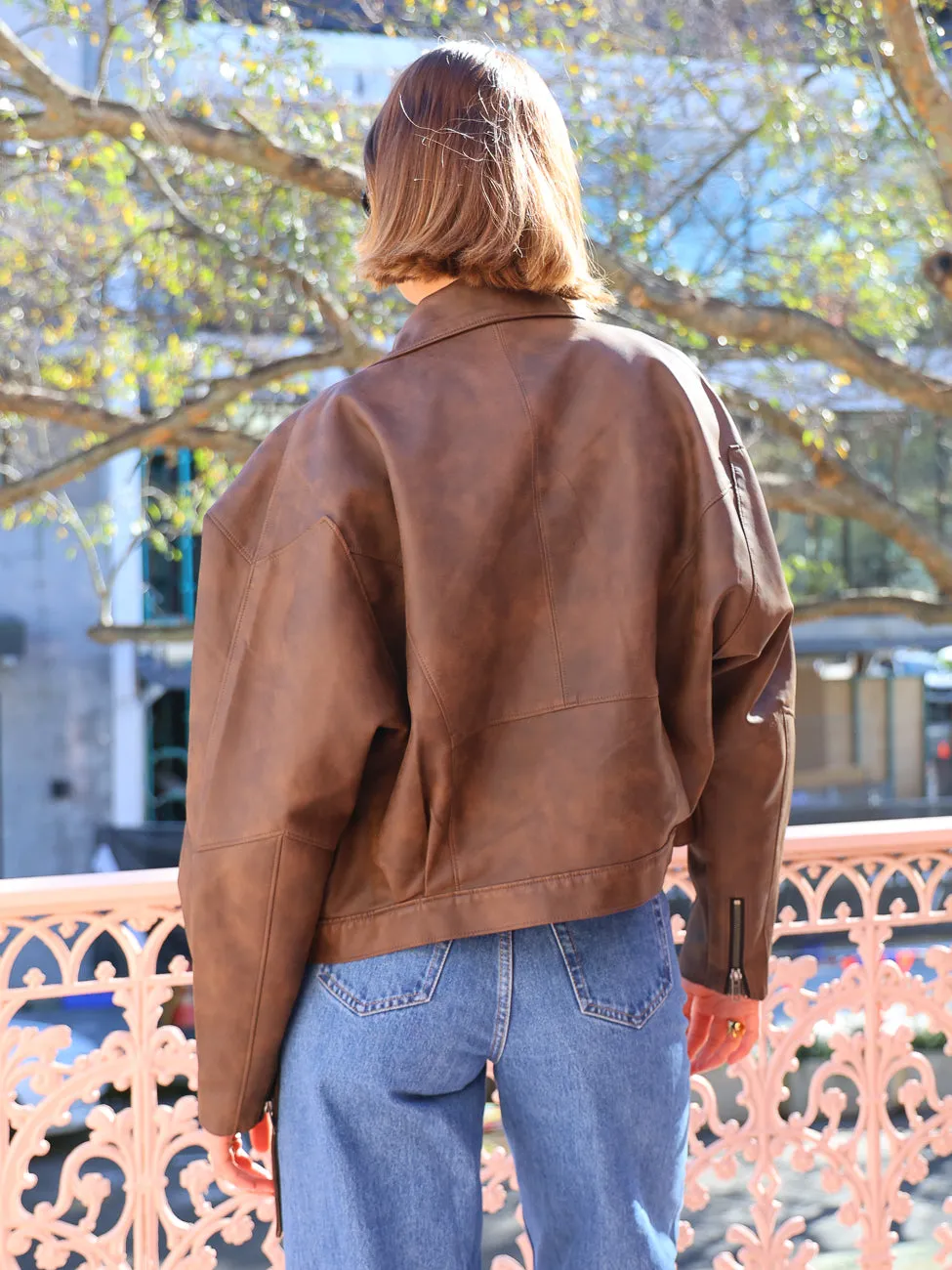 Bec & Bridge Davie Bomber in Chestnut