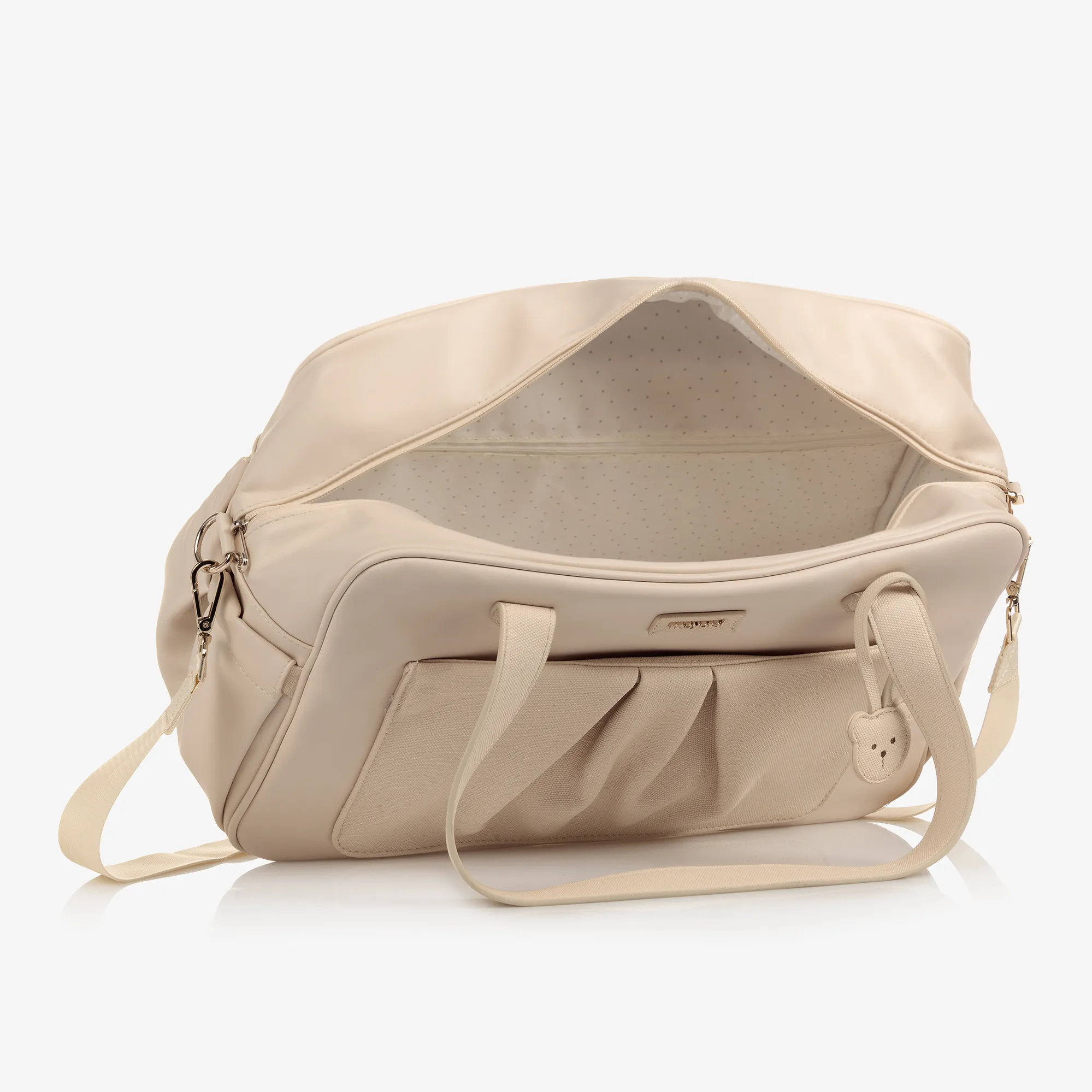 Beige Faux Leather Changing Bag (40cm)