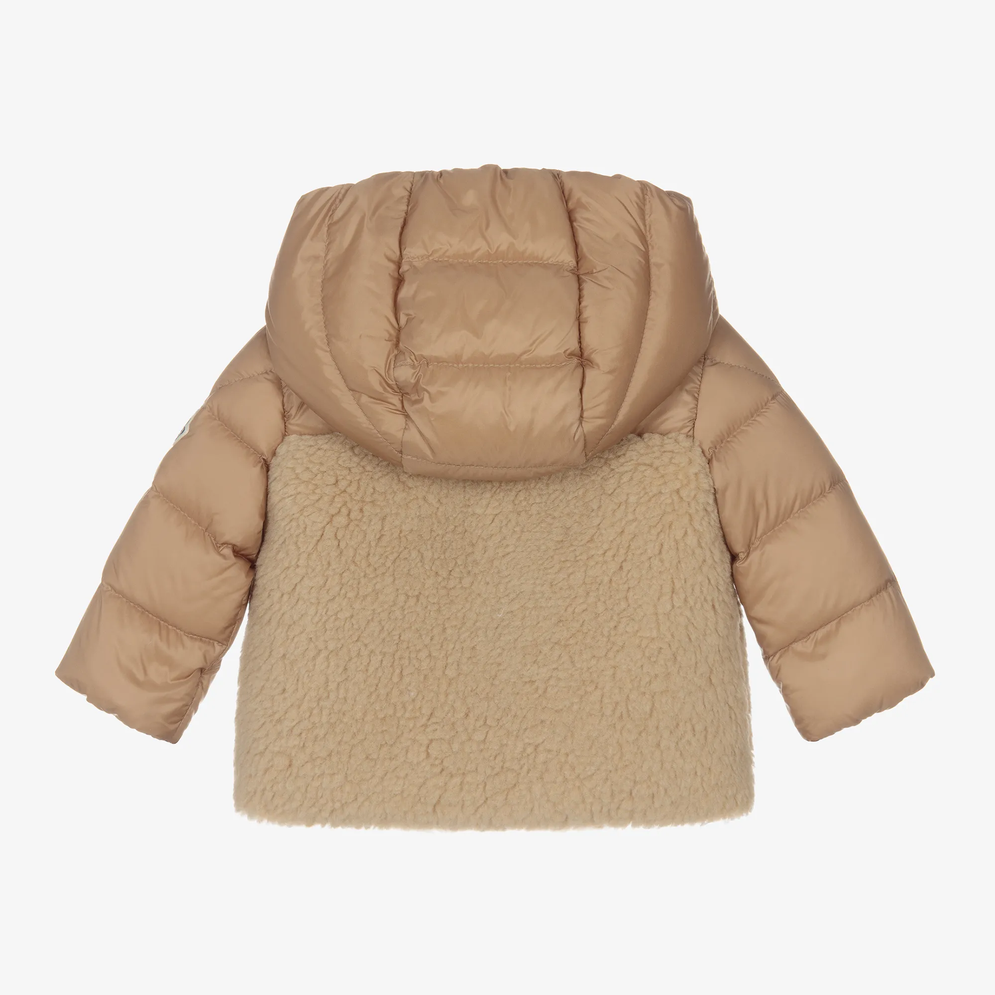 Brown Teddy Fleece Amin Hooded Coat