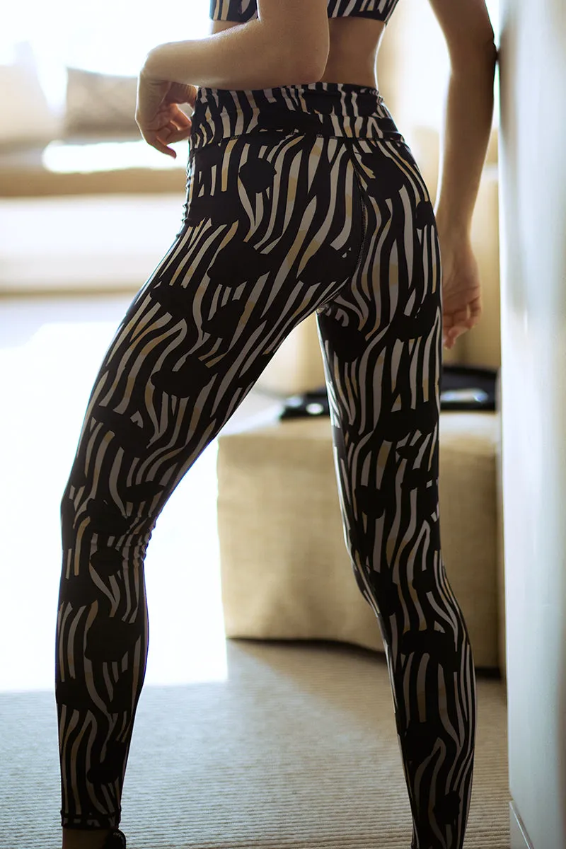 Bubbly Mixed Animal Print Active Leggings