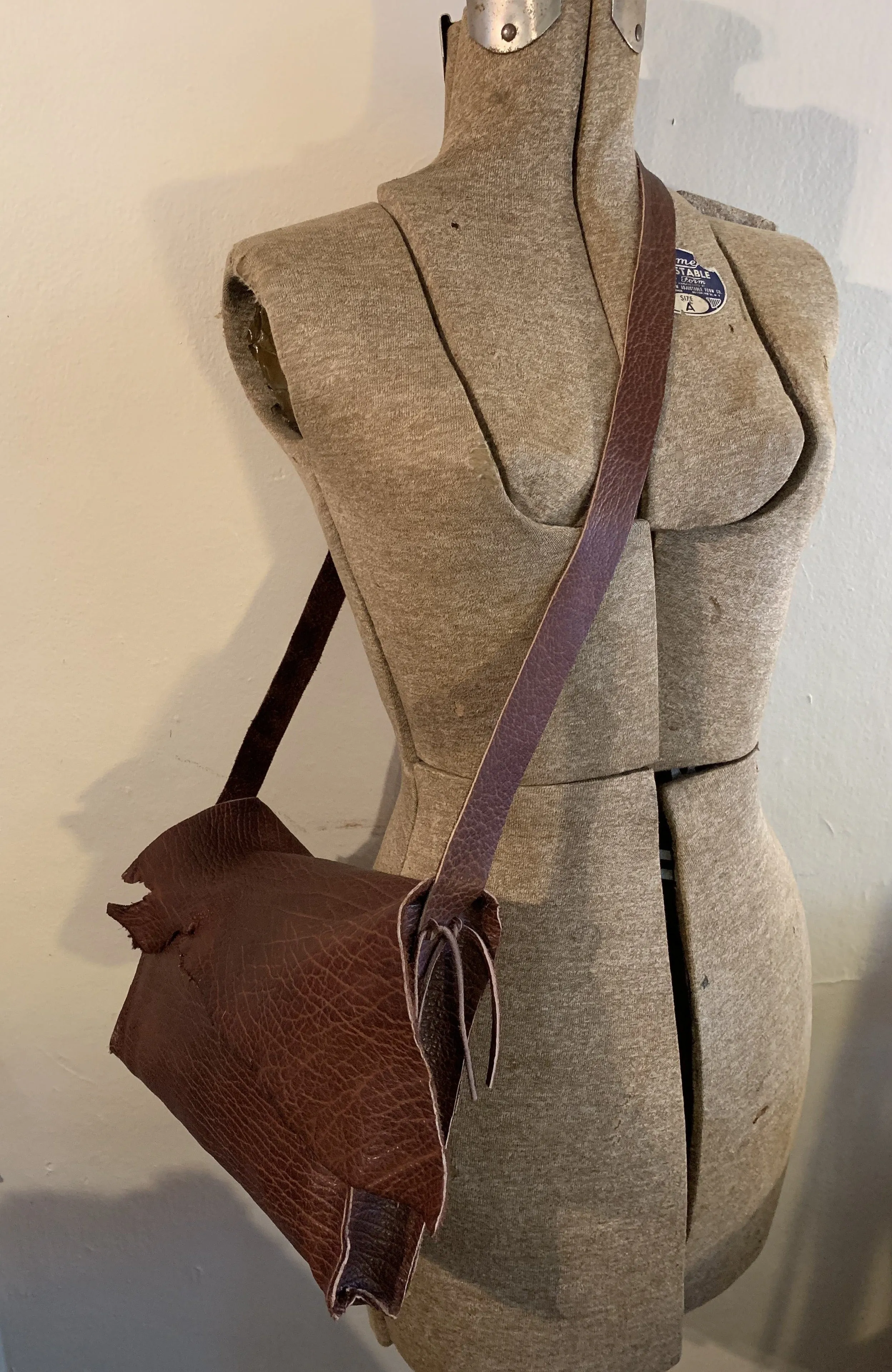 buffalo leather bag-chocolate