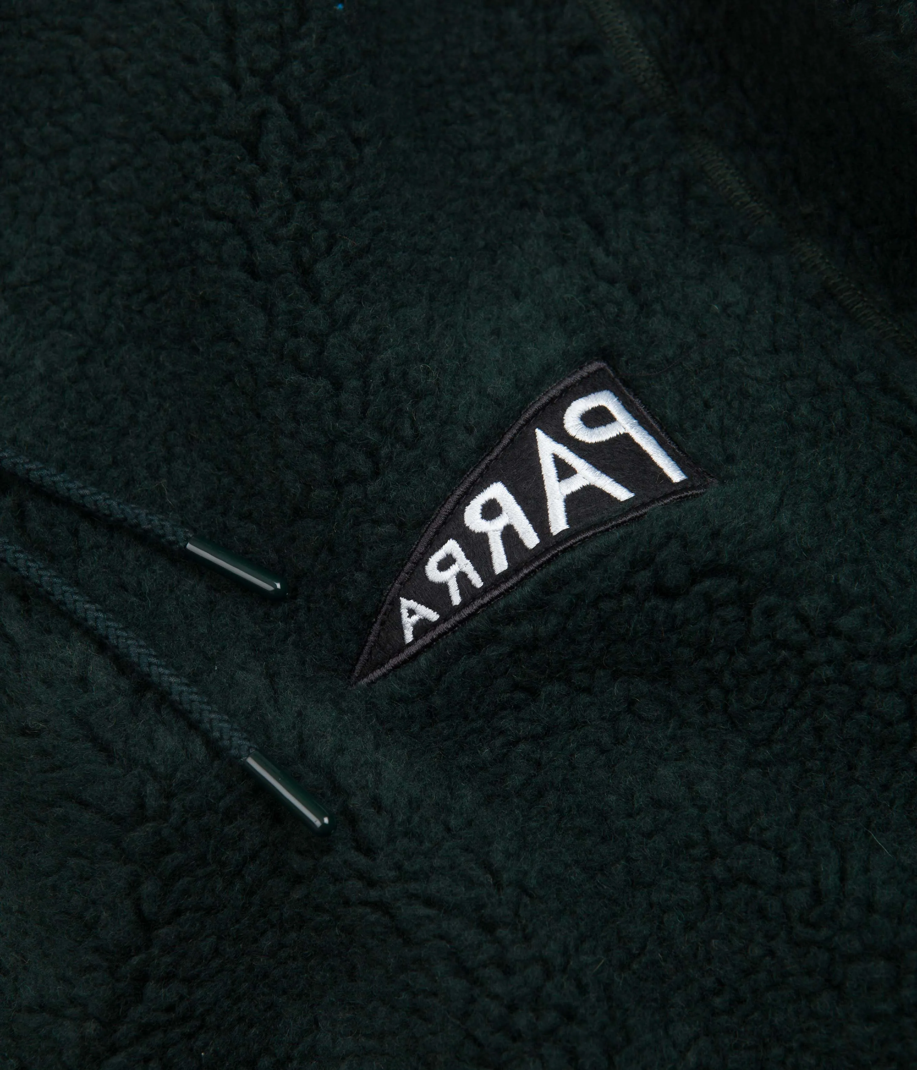 by Parra Mirrored Flag Logo Hooded Fleece - Pine Green