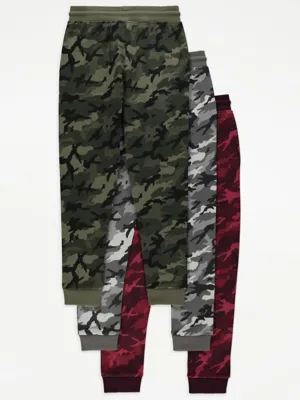 Camouflage Joggers 3 Pack | Kids | George at ASDA