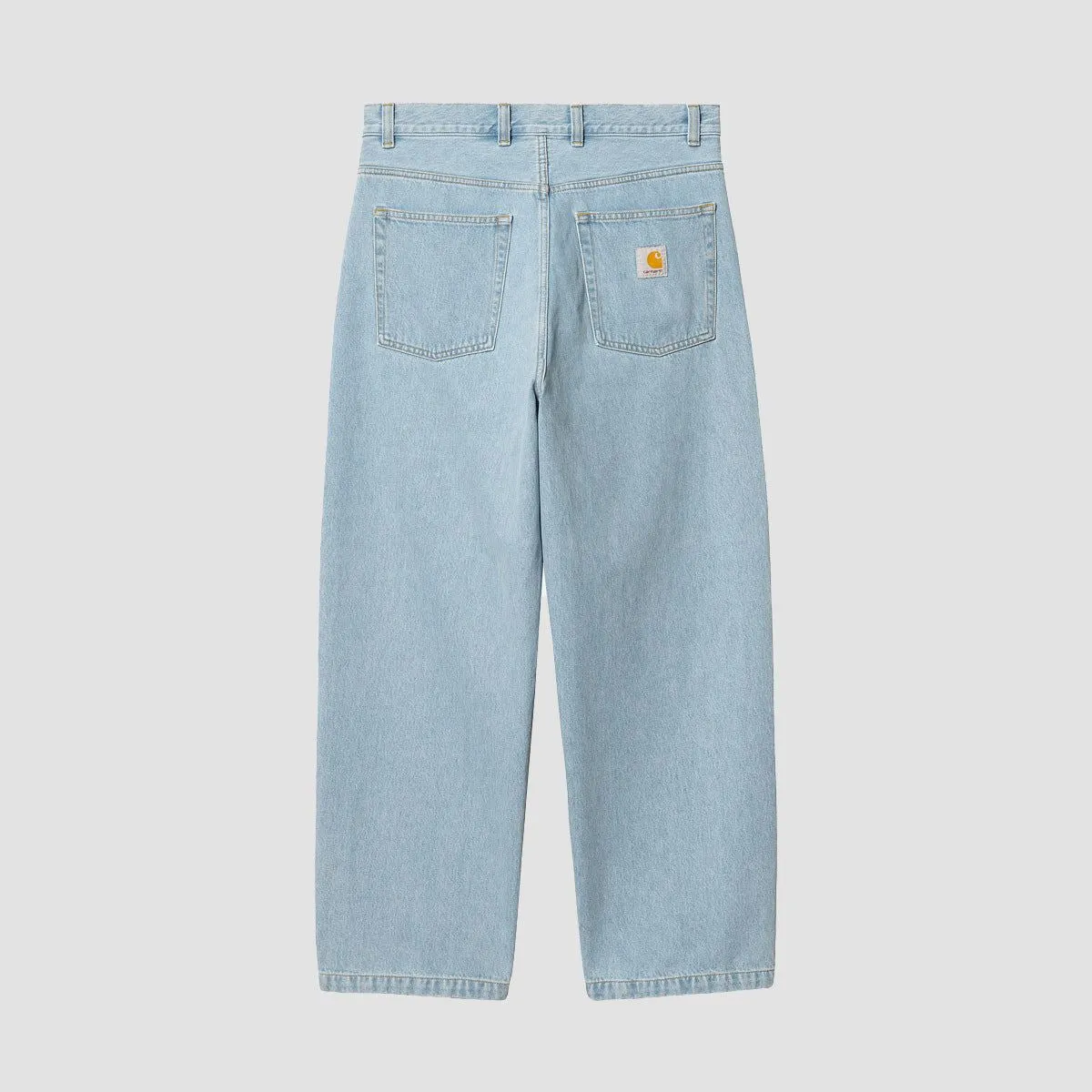 Carhartt WIP Brandon Loose Straight Fit Jeans Blue Heavy Stone Bleached