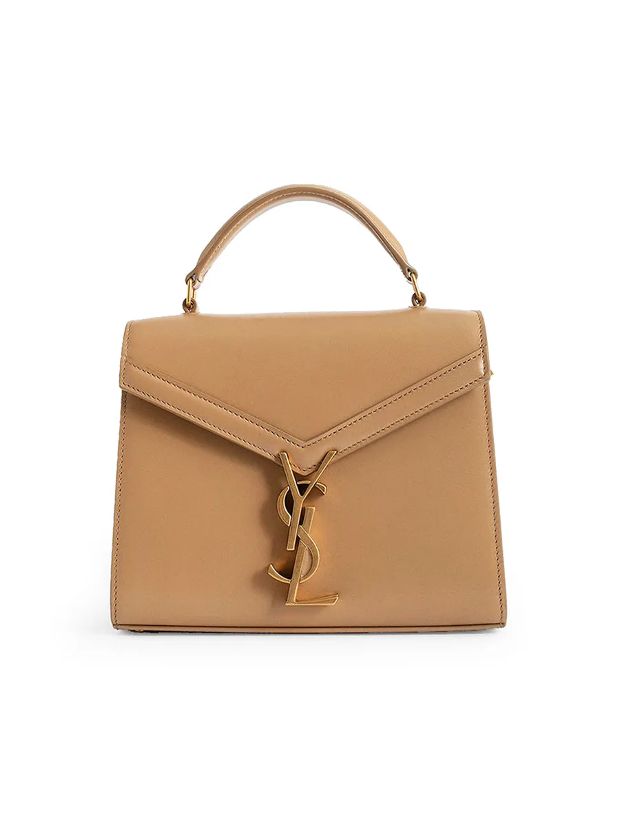 Cassandra Mini Top Handle Bag in Box Leather