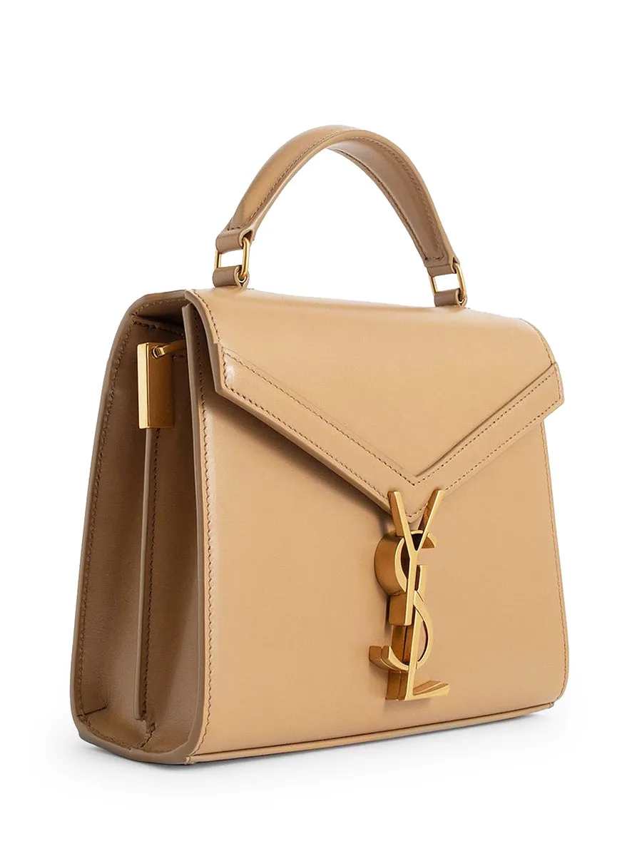 Cassandra Mini Top Handle Bag in Box Leather