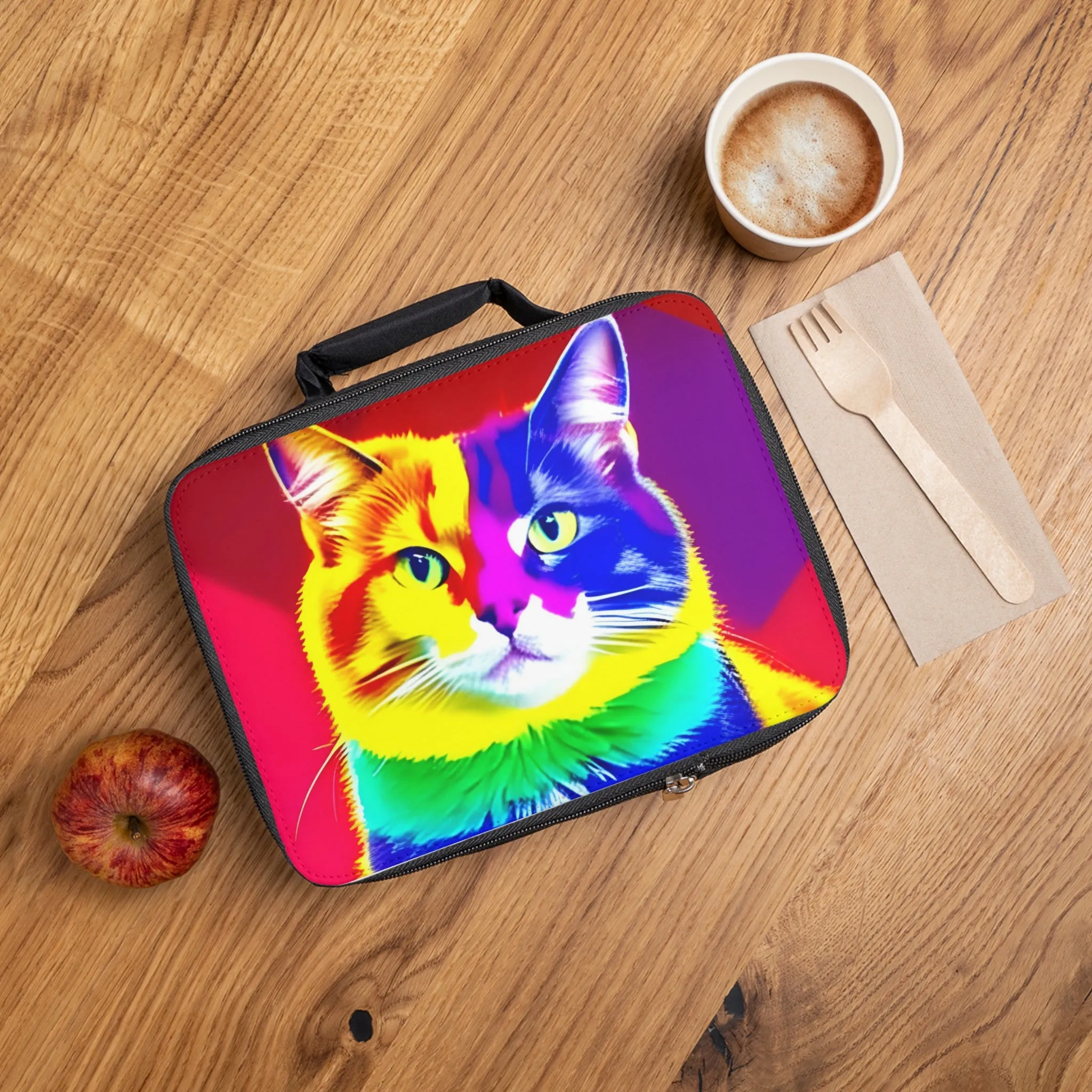 Cat LGBTQ Colorful Lunch Bag