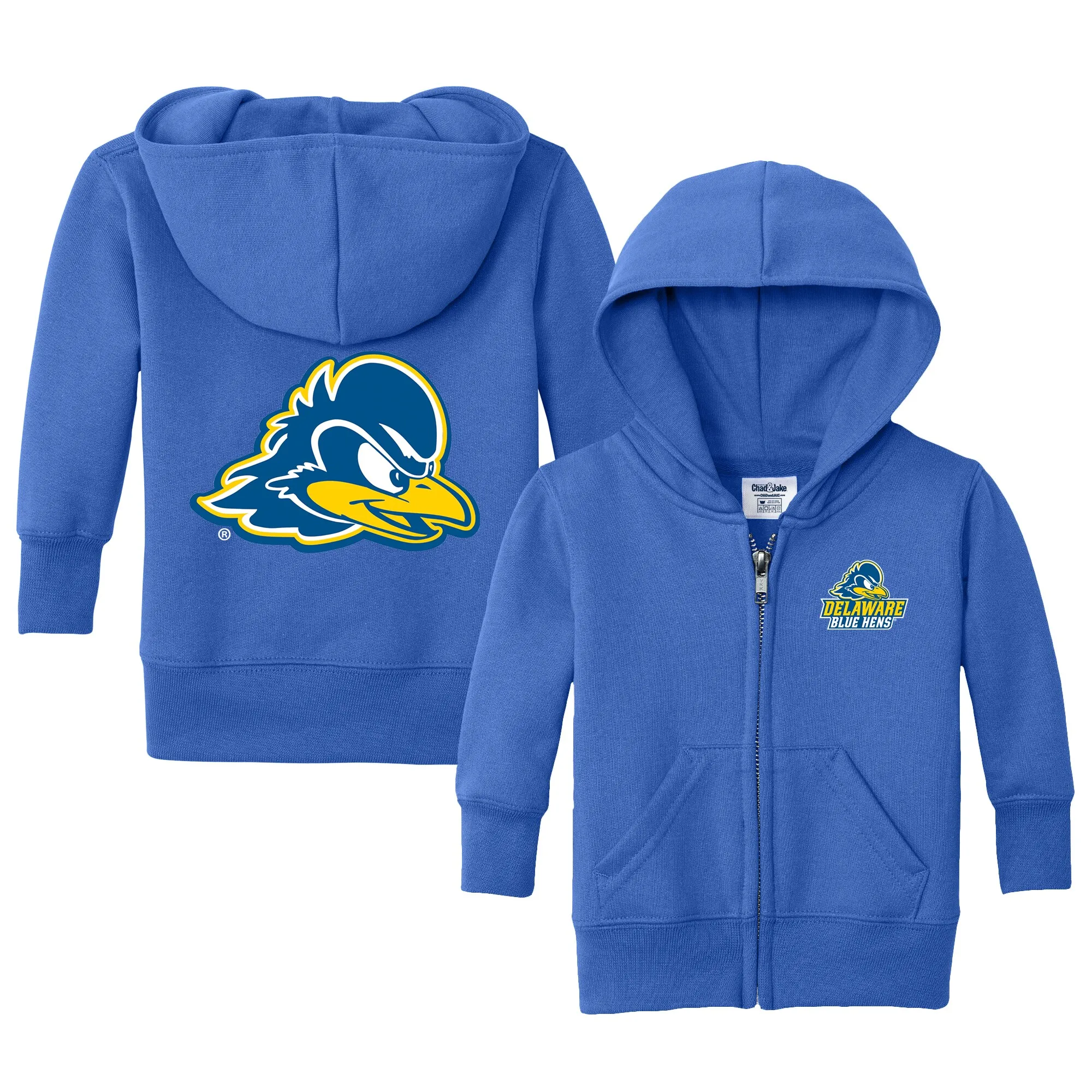 Chad & Jake  Delaware Fightin' Blue Hens Toddler Royal Logo Full-Zip Hoodie Jacket