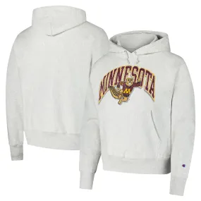 Champion Minnesota Golden Gophers Gray Vault Late Night Reverse Weave Pullover Hoodie