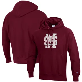 Champion Mississippi State Bulldogs Maroon Vault Logo Reverse Weave Pullover Hoodie