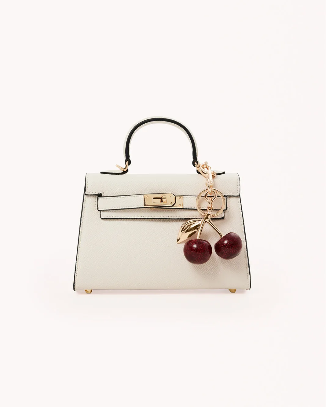 CHERRY BAG CHARM - GOLD