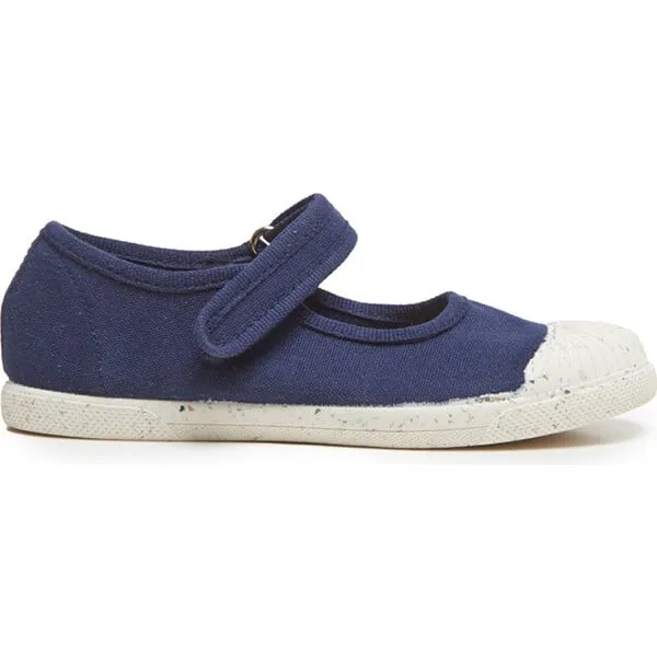 Childrenchic ECO-friendly Canvas Mary Jane Sneakers, Navy