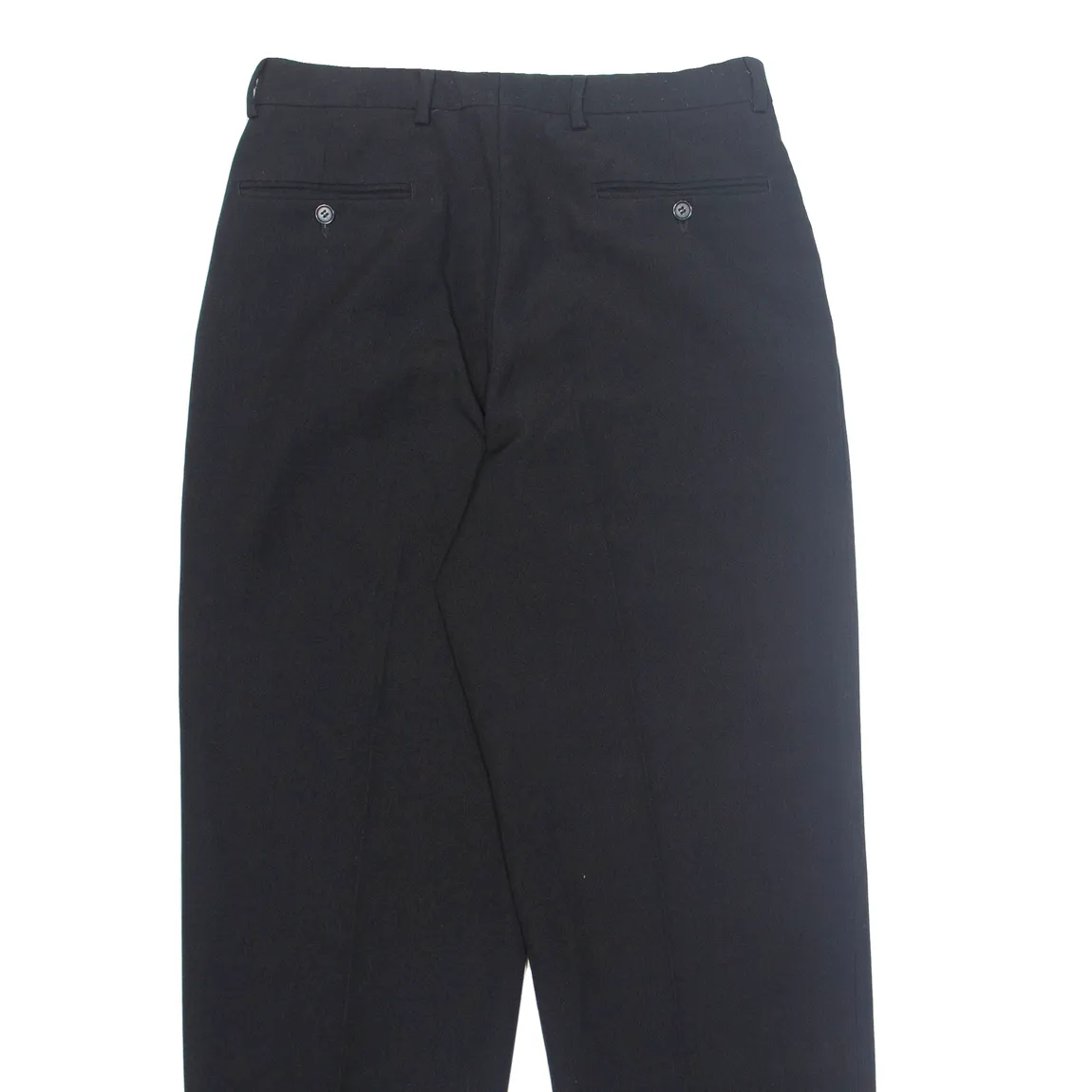 Chino Mens Trousers Black Regular Straight W32 L30