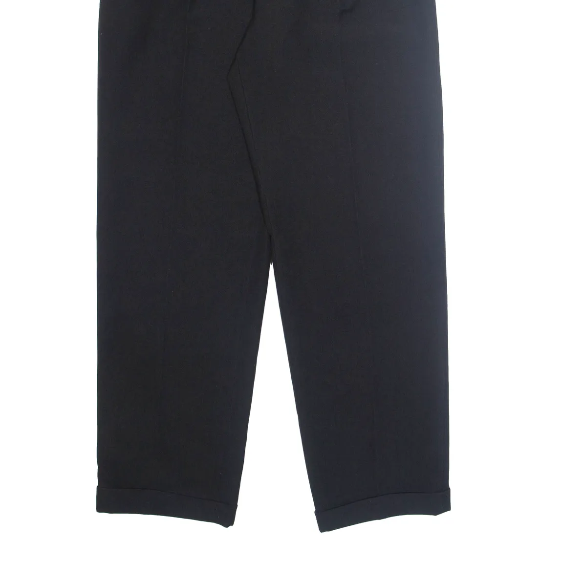 Chino Mens Trousers Black Regular Straight W32 L30