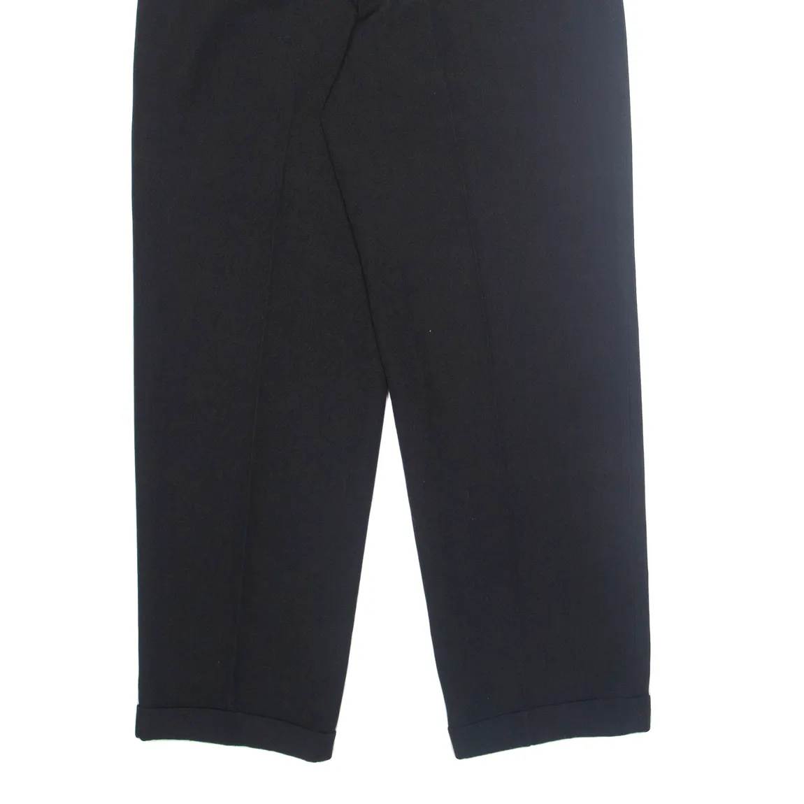 Chino Mens Trousers Black Regular Straight W32 L30